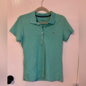 Vineyard Vines Green Fitted Button Down Shirt